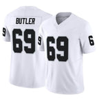 Johmsee LV.Raiders #69 Adam Butler Player White Limited Vapor F.U.S.E. Home Game Stitched Jerseys