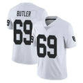 Johmsee LV.Raiders #69 Adam Butler Player White Limited Vapor Untouchable Home Game Stitched Jerseys