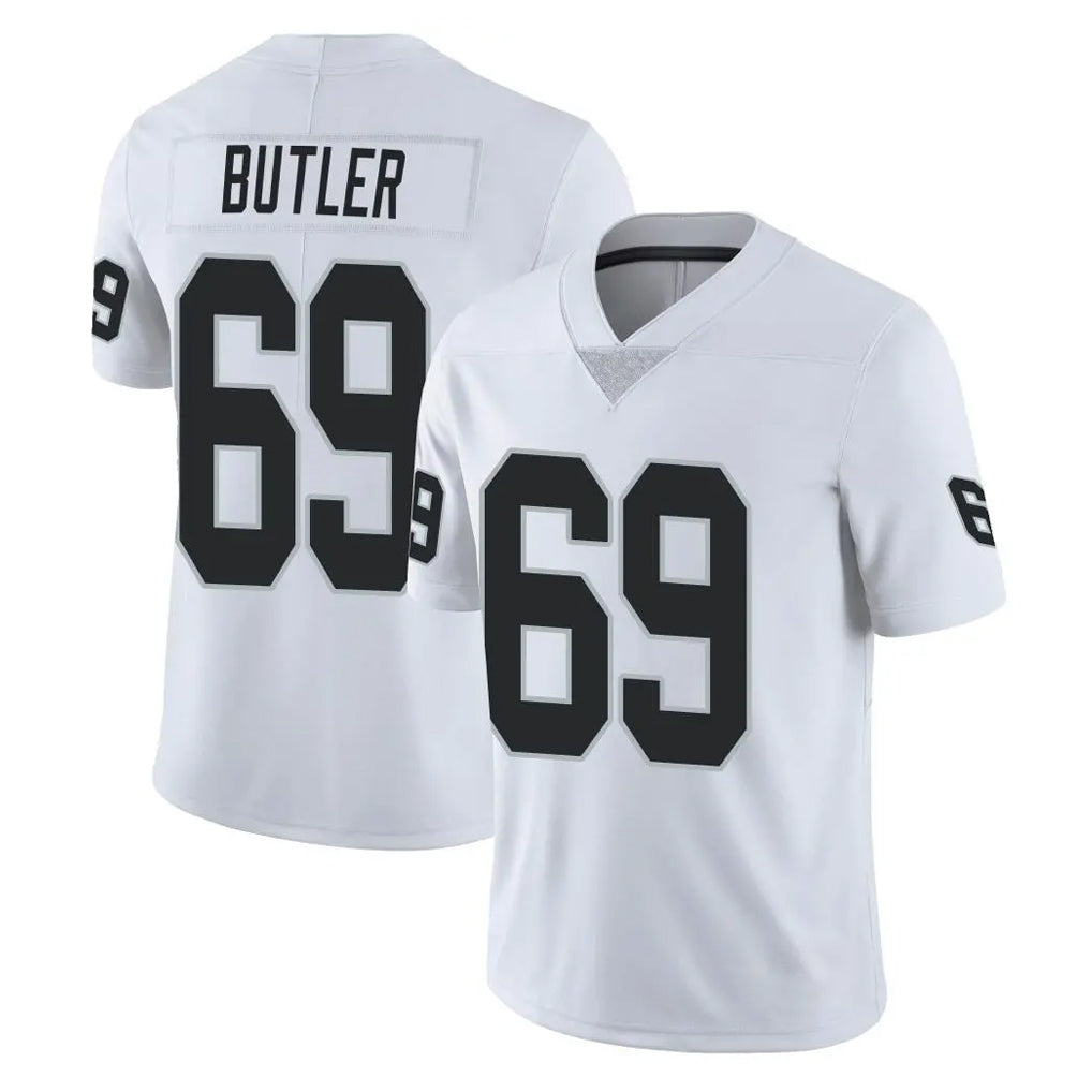 Johmsee LV.Raiders #69 Adam Butler Player White Limited Vapor Untouchable Home Game Stitched Jerseys