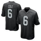 Johmsee LV.Raiders #6 A.J. Cole Player Black Home Game Stitched Jerseys