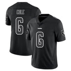 Johmsee LV.Raiders #6 A.J. Cole Player Black Limited Black Impact Home Game Stitched Jerseys