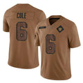 Johmsee LV.Raiders #6 A.J. Cole Player Brown Salute To Service Limited Stitched Jerseys