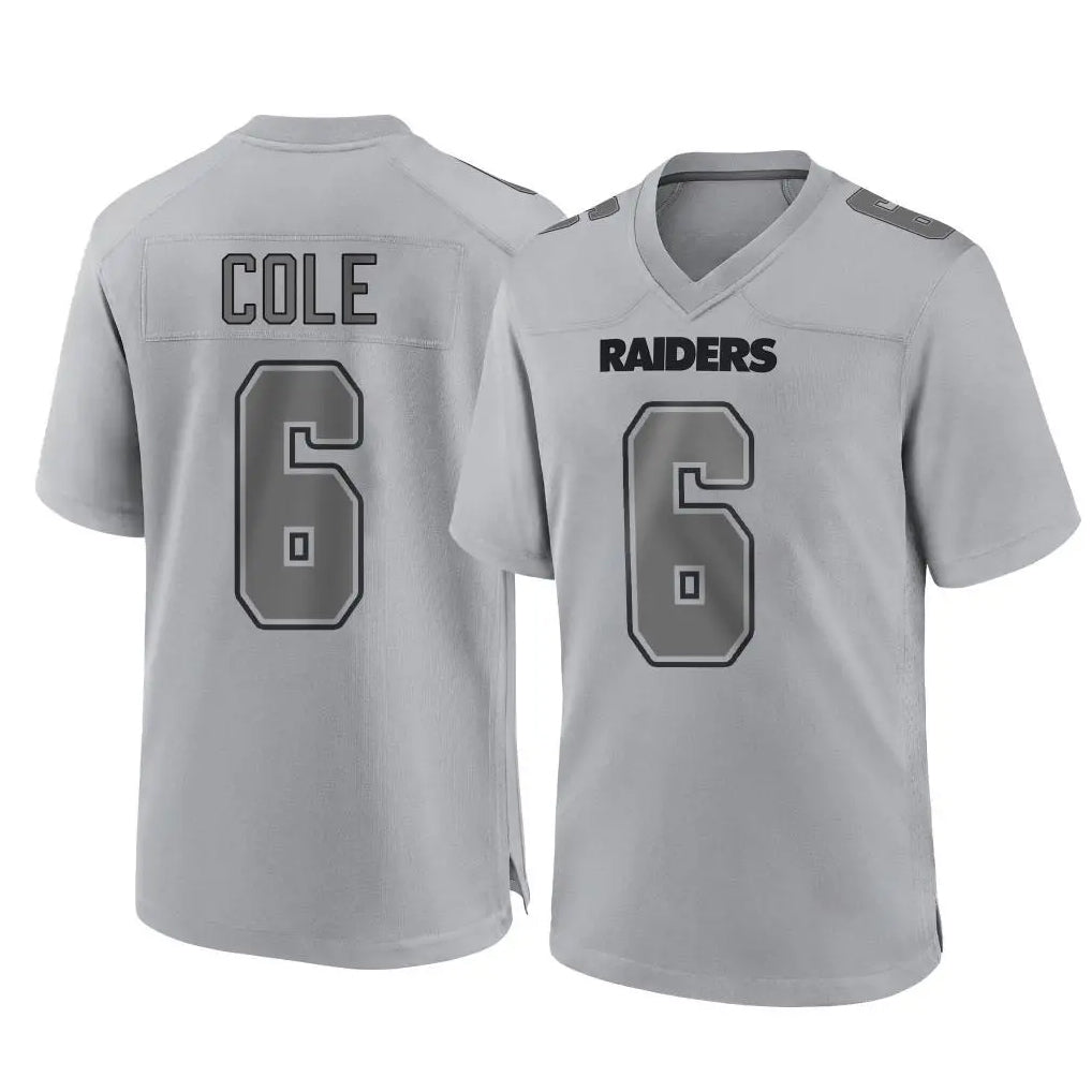 Johmsee LV.Raiders #6 A.J. Cole Player Gray Atmosphere Fashion Limited Game Stitched Jerseys