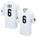 Johmsee LV.Raiders #6 A.J. Cole Player White Home Game Stitched Jerseys