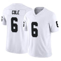 Johmsee LV.Raiders #6 A.J. Cole Player White Limited Vapor F.U.S.E. Home Game Stitched Jerseys