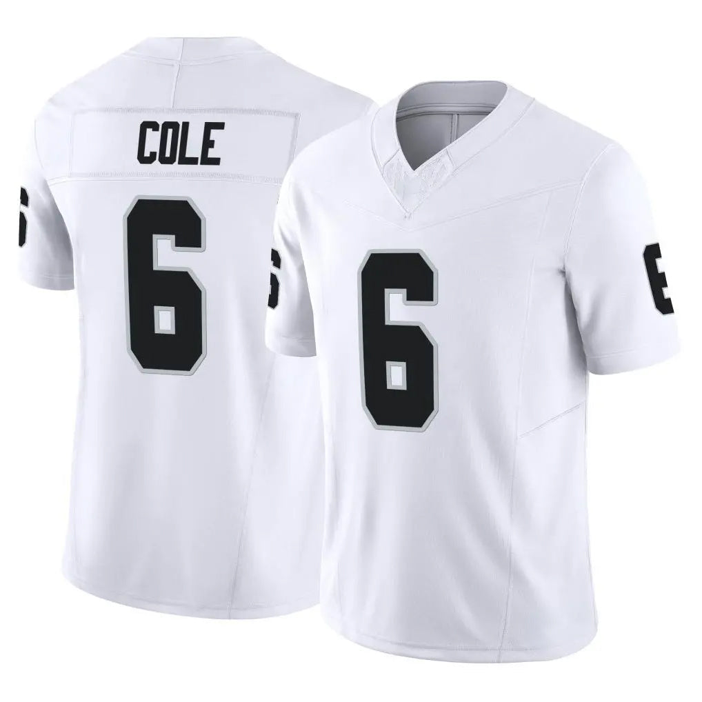Johmsee LV.Raiders #6 A.J. Cole Player White Limited Vapor F.U.S.E. Home Game Stitched Jerseys
