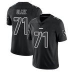 Johmsee LV.Raiders #71 DJ Glaze Player Black Limited Black Impact Home Game Stitched Jerseys