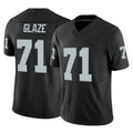 Johmsee LV.Raiders #71 DJ Glaze Player Black Limited Vapor F.U.S.E. Home Game Stitched Jerseys