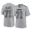 Johmsee LV.Raiders #71 DJ Glaze Player Gray Atmosphere Fashion Limited Game Stitched Jerseys