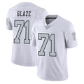 Johmsee LV.Raiders #71 DJ Glaze Player White Limited Color Rush Home Game Stitched Jerseys