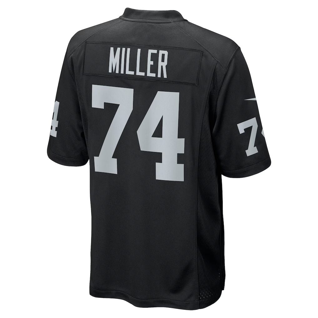 Johmsee LV.Raiders #74 Kolton Miller Black Game Stitched Jerseys