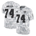 Johmsee LV.Raiders #74 Kolton Miller Player Arctic Camo Salute To Service Limited Game Stitched Jerseys