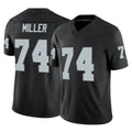 Johmsee LV.Raiders #74 Kolton Miller Player Black Limited Vapor F.U.S.E. Home Game Stitched Jerseys