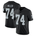 Johmsee LV.Raiders #74 Kolton Miller Player Black Limited Vapor Untouchable Home Game Stitched Jerseys