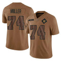 Johmsee LV.Raiders #74 Kolton Miller Player Brown Salute To Service Limited Stitched Jerseys