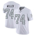 Johmsee LV.Raiders #74 Kolton Miller Player White Limited Color Rush Home Game Stitched Jerseys