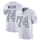 Johmsee LV.Raiders #74 Kolton Miller Player White Limited Color Rush Home Game Stitched Jerseys