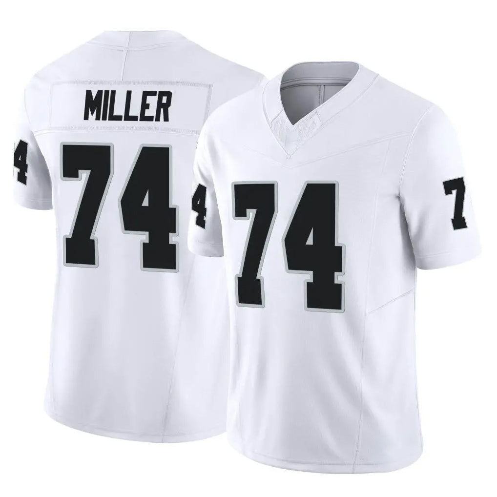 Johmsee LV.Raiders #74 Kolton Miller Player White Limited Vapor F.U.S.E. Home Game Stitched Jerseys