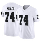 Johmsee LV.Raiders #74 Kolton Miller Player White Limited Vapor F.U.S.E. Home Game Stitched Jerseys