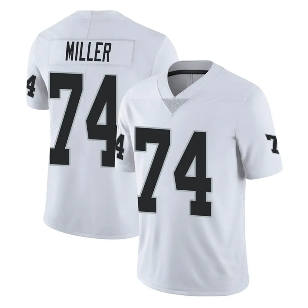 Johmsee LV.Raiders #74 Kolton Miller Player White Limited Vapor Untouchable Home Game Stitched Jerseys
