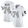 Johmsee LV.Raiders #74 Kolton Miller Player White Vapor Limited Home Game Stitched Jerseys