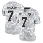 Johmsee LV.Raiders #7 Quay Walker Player Arctic Camo Salute To Service Limited Game Stitched Jerseys