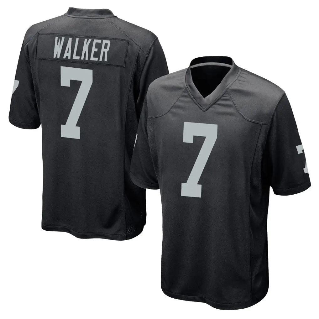 Johmsee LV.Raiders #7 Quay Walker Player Black Home Game Stitched Jerseys