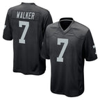 Johmsee LV.Raiders #7 Quay Walker Player Black Home Game Stitched Jerseys