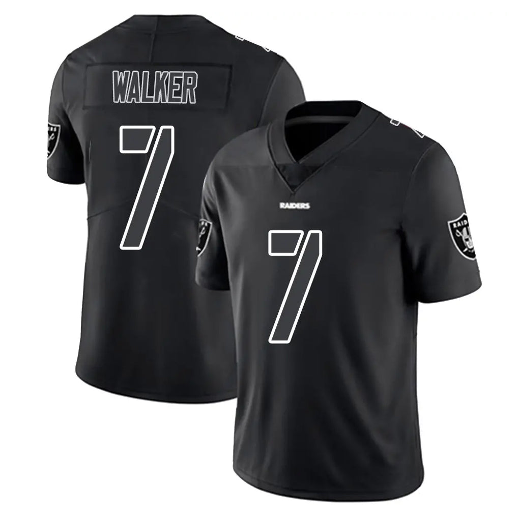 Johmsee LV.Raiders #7 Quay Walker Player Black Limited Black Impact Home Game Stitched Jerseys