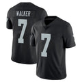 Johmsee LV.Raiders #7 Quay Walker Player Black Limited Vapor Untouchable Home Game Stitched Jerseys