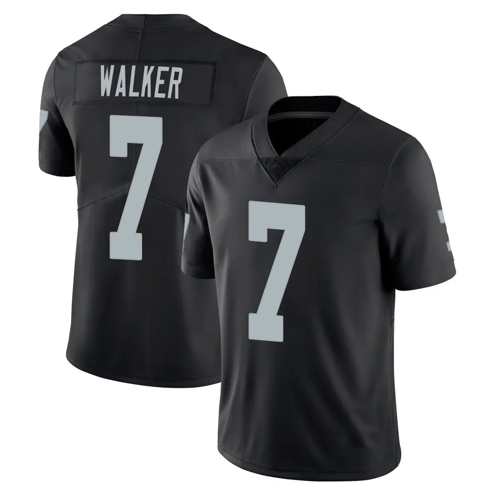 Johmsee LV.Raiders #7 Quay Walker Player Black Limited Vapor Untouchable Home Game Stitched Jerseys