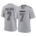 Johmsee LV.Raiders #7 Quay Walker Player Gray Atmosphere Fashion Limited Game Stitched Jerseys