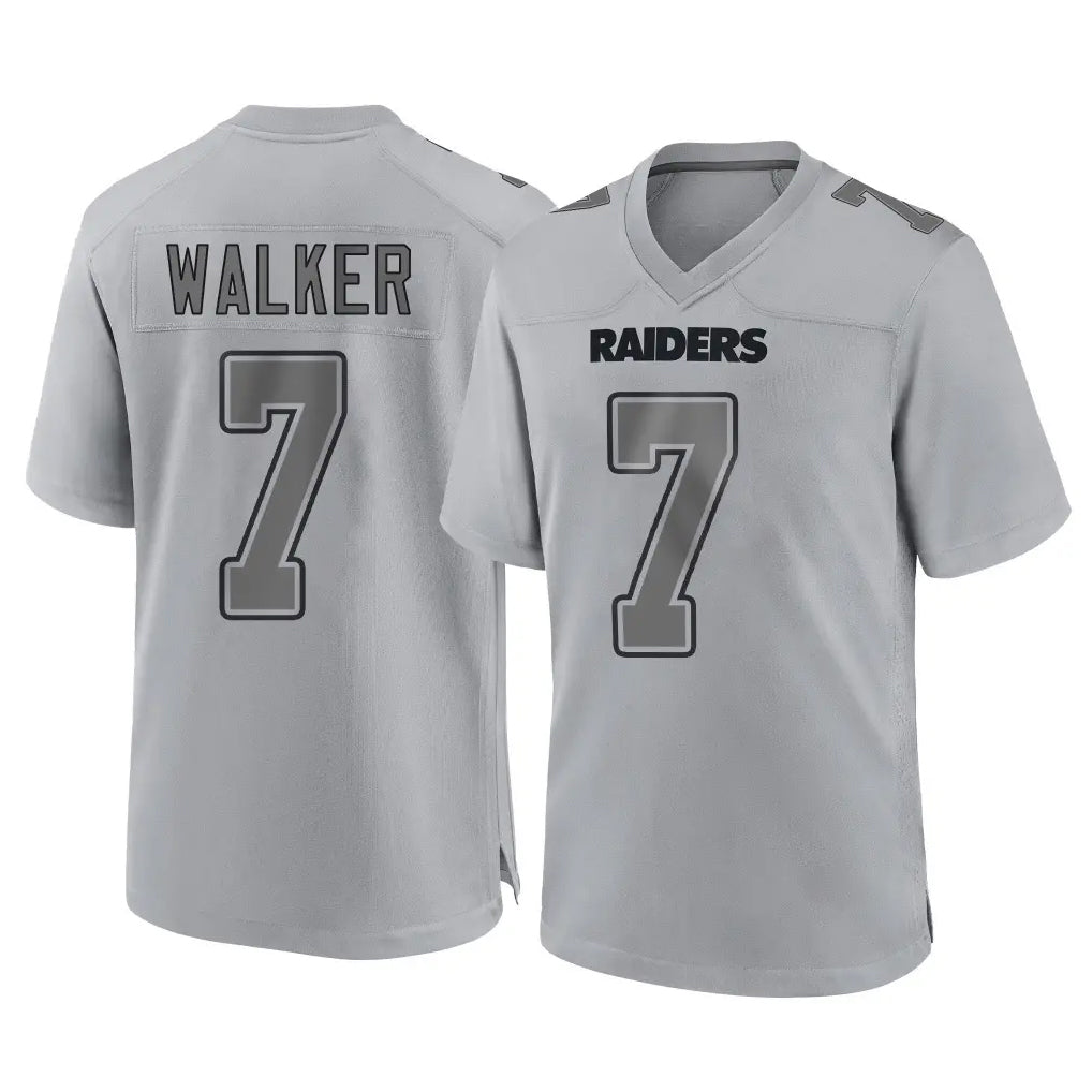 Johmsee LV.Raiders #7 Quay Walker Player Gray Atmosphere Fashion Limited Game Stitched Jerseys