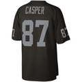 Johmsee LV.Raiders #87 Dave Casper Mitchell & Ness Black Legacy Replica Jersey Stitched Puhic
