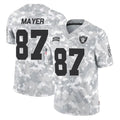 Johmsee LV.Raiders #87 Michael Mayer Player Arctic Camo Salute To Service Limited Game Stitched Jerseys
