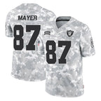 Johmsee LV.Raiders #87 Michael Mayer Player Arctic Camo Salute To Service Limited Game Stitched Jerseys