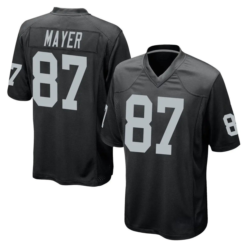 Johmsee LV.Raiders #87 Michael Mayer Player Black Home Game Stitched Jerseys