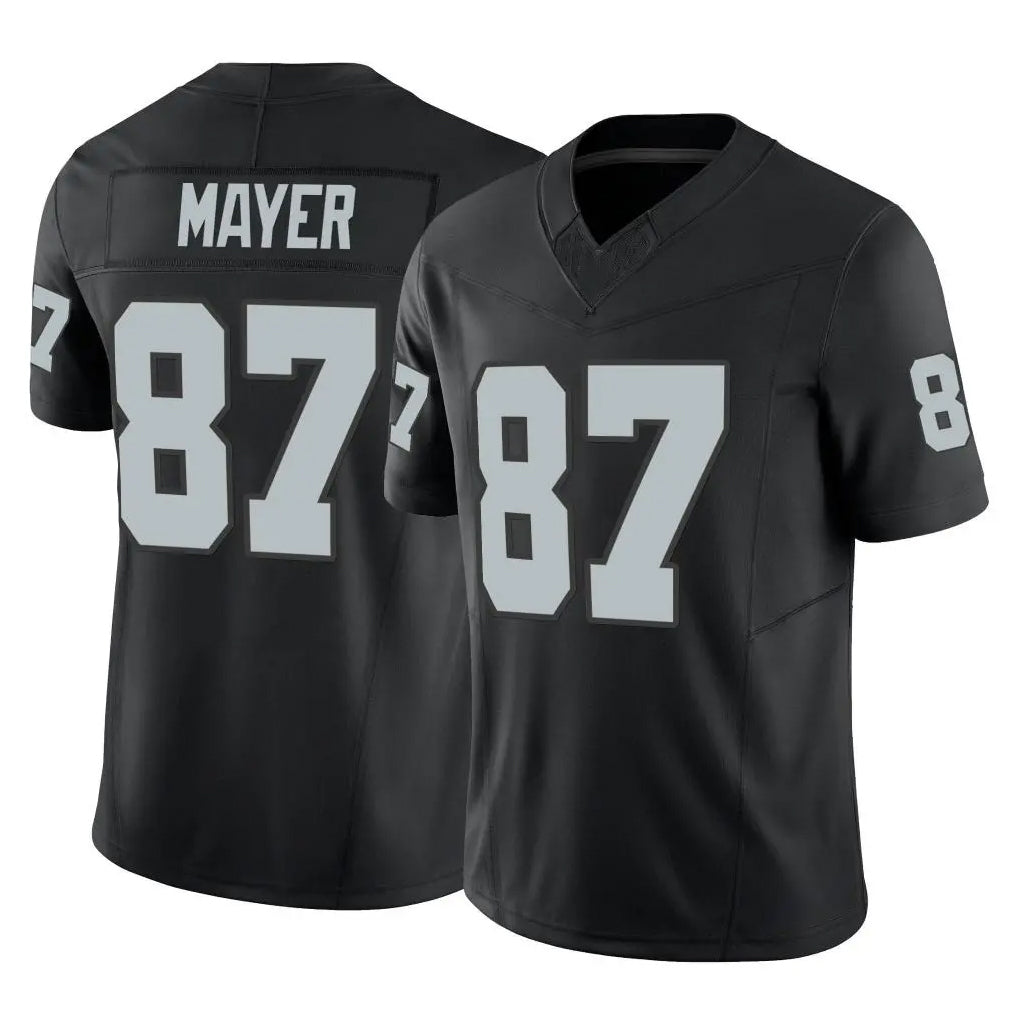 Johmsee LV.Raiders #87 Michael Mayer Player Black Limited Vapor F.U.S.E. Home Game Stitched Jerseys