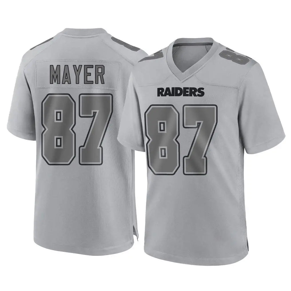 Johmsee LV.Raiders #87 Michael Mayer Player Gray Atmosphere Fashion Limited Game Stitched Jerseys