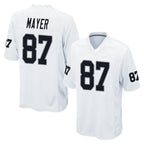 Johmsee LV.Raiders #87 Michael Mayer Player White Home Game Stitched Jerseys