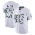 Johmsee LV.Raiders #87 Michael Mayer Player White Limited Color Rush Home Game Stitched Jerseys