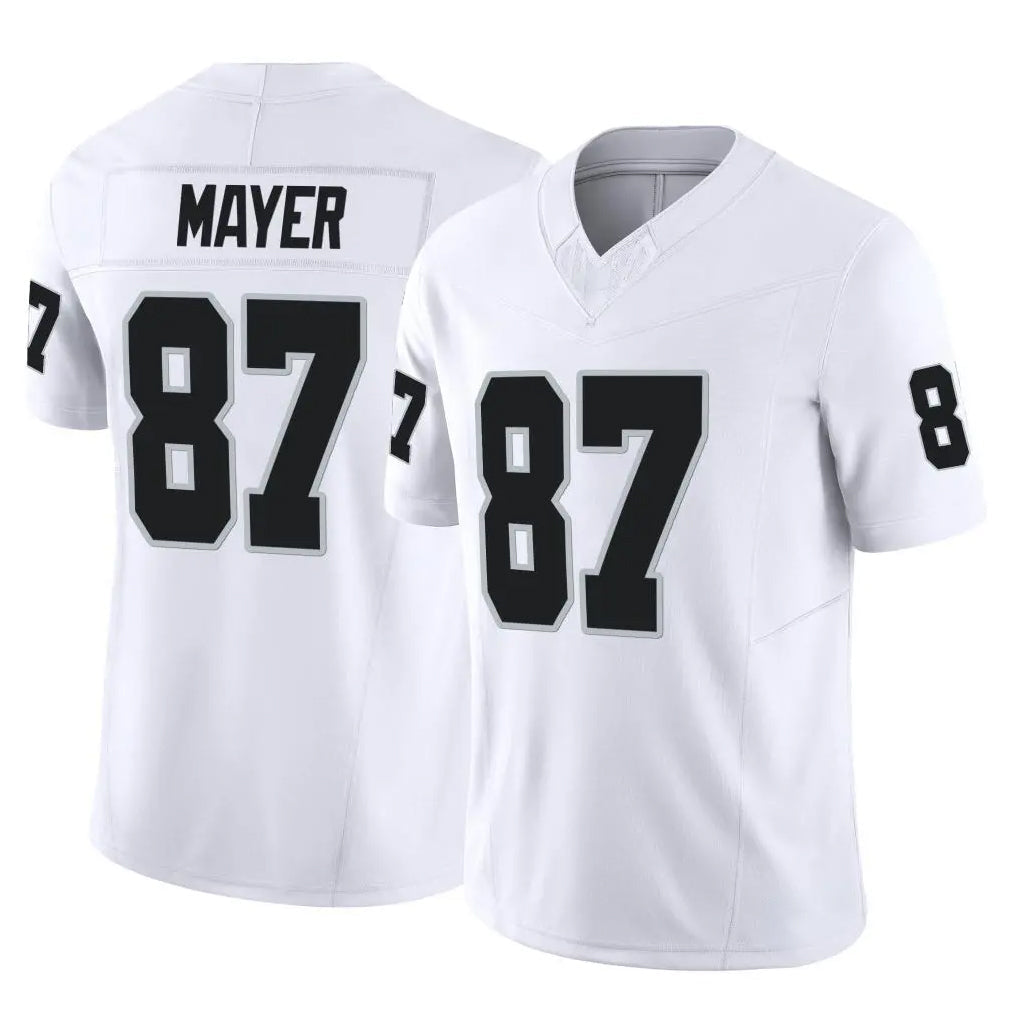 Johmsee LV.Raiders #87 Michael Mayer Player White Limited Vapor F.U.S.E. Home Game Stitched Jerseys