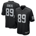 Johmsee LV.Raiders #89 Brock Bowers Black 2024 Draft First Round Pick Player Game Jersey Stitched Jersey