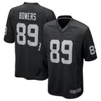 Johmsee LV.Raiders #89 Brock Bowers Black 2024 Draft First Round Pick Player Game Jersey Stitched Jersey