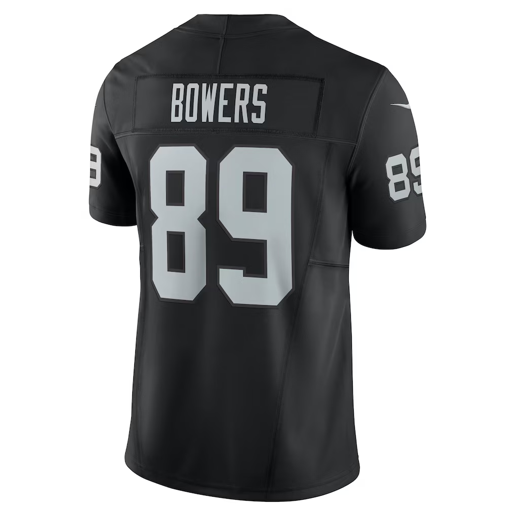 Johmsee LV.Raiders #89 Brock Bowers Black Team Vapor F.U.S.E. Stitched Limited Jerseys