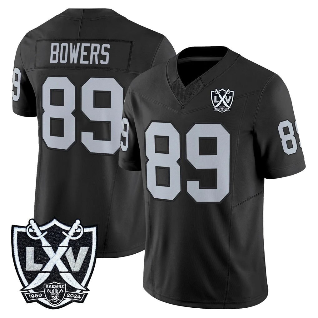 Johmsee LV.Raiders #89 Brock Bowers Player Black 2026 Vapor Limited Home Game Stitched Jerseys