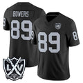 Johmsee LV.Raiders #89 Brock Bowers Player Black 2026 Vapor Limited Home Game Stitched Jerseys
