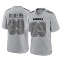 Johmsee LV.Raiders #89 Brock Bowers Player Gray Atmosphere Fashion Limited Game Stitched Jerseys