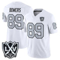 Johmsee LV.Raiders #89 Brock Bowers Player White 2026 Vapor Limited Home Game Stitched Jerseys