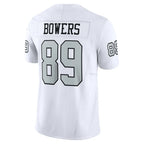 Johmsee LV.Raiders #89 Brock Bowers Player White Alternate Vapor F.U.S.E Limited Stitched Jerseys